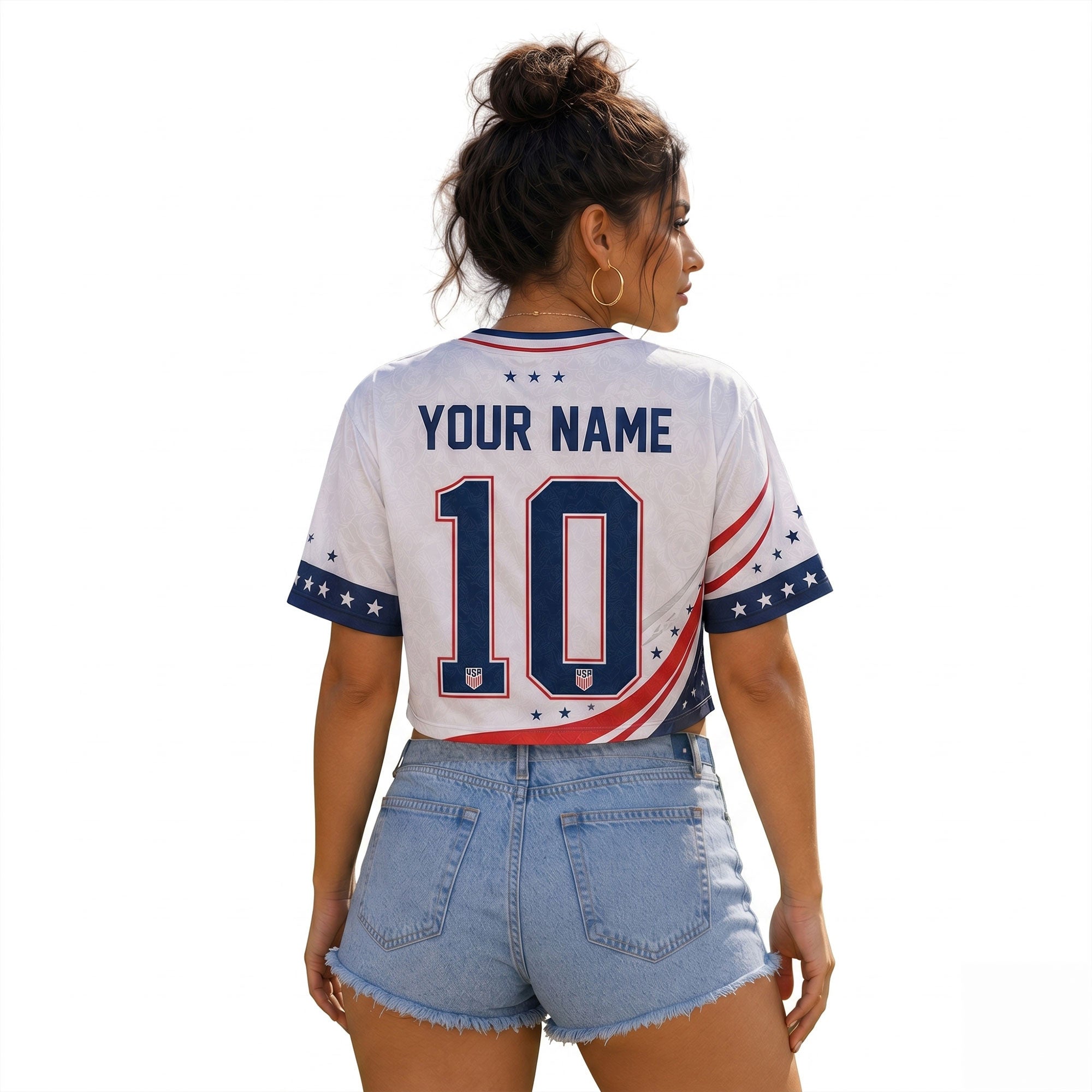Premium USMNT Crop Top Jersey TNSM