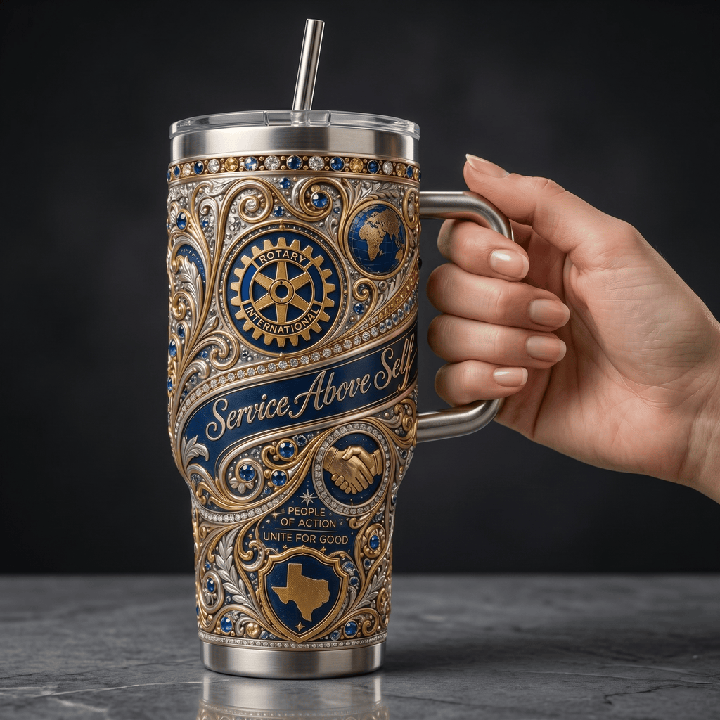 Premium ROTI 40oz Tumbler With Handle TNSM