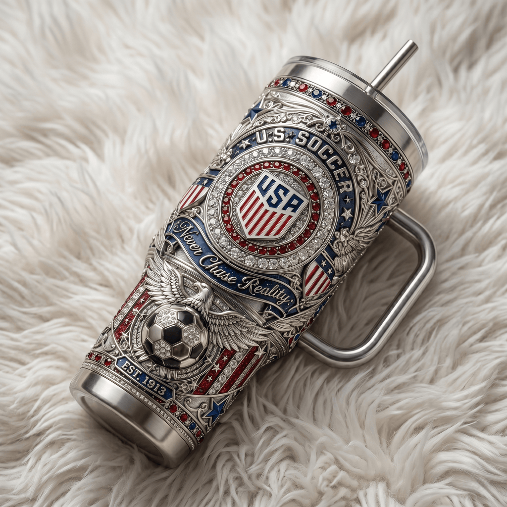 Premium USMNT 40oz Tumbler With Handle TNSM