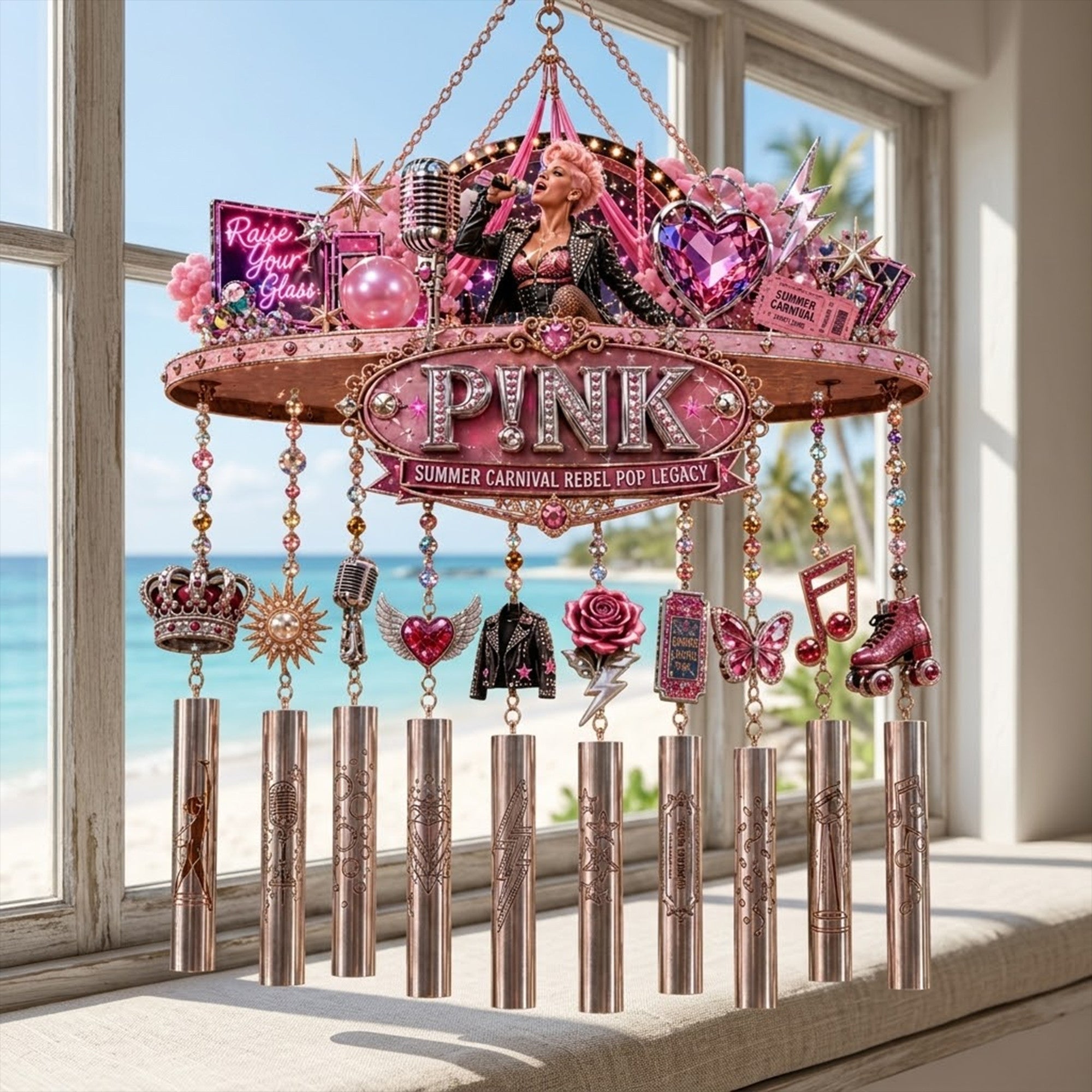 Premium PNK Wind Chime TTNL
