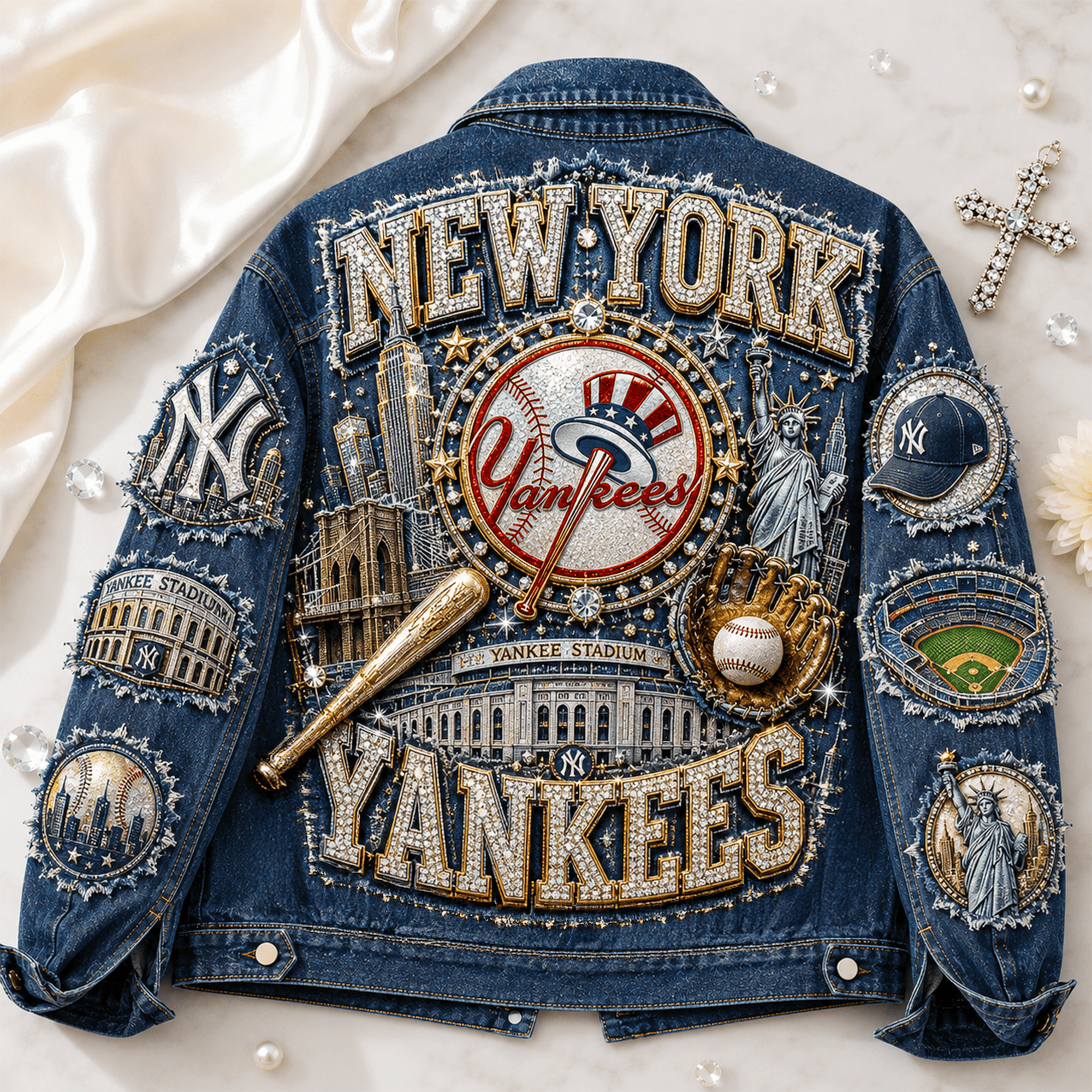 Premium NYY Denim Jacket LNTH