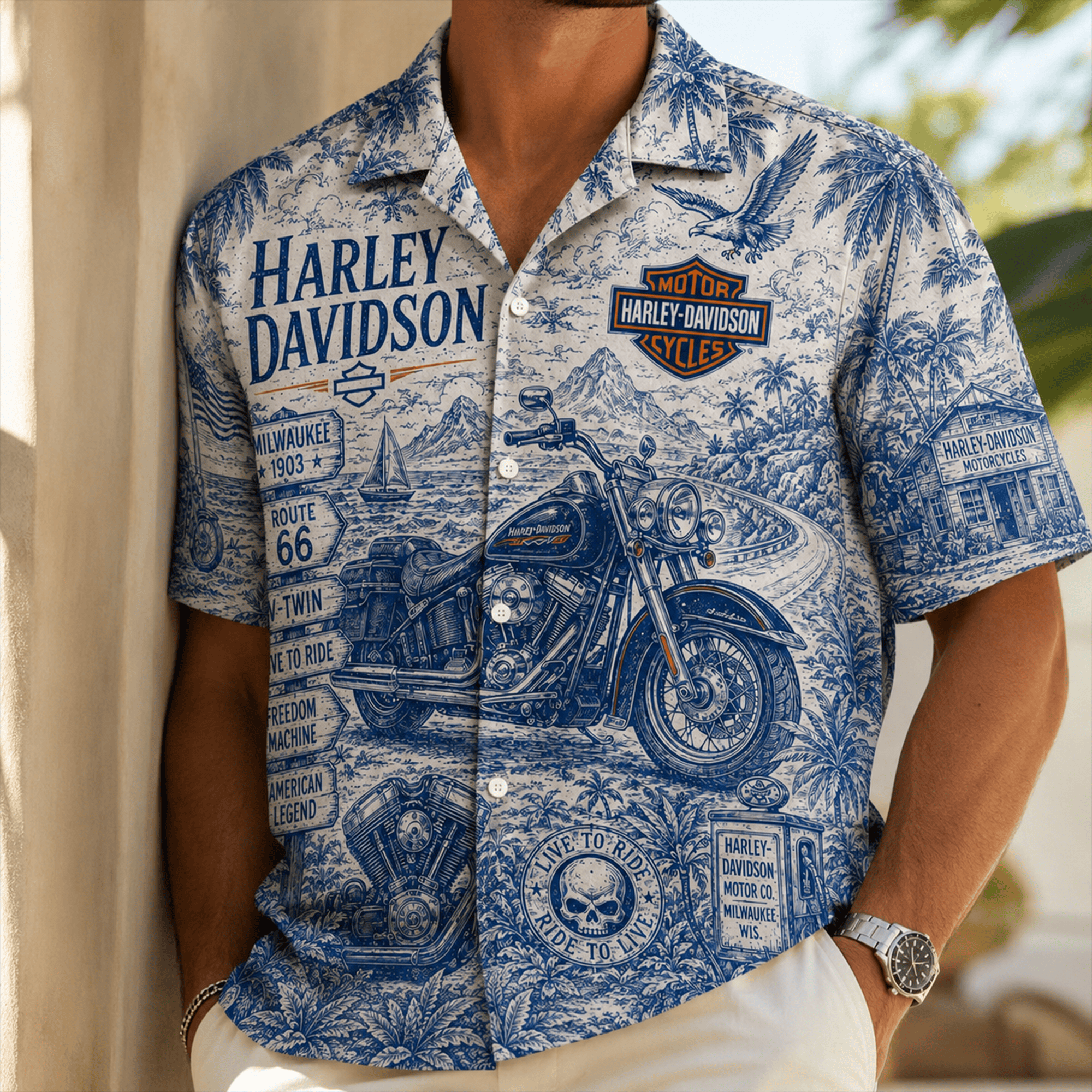 PREMIUM HLDV HAWAIIAN SHIRT LNTH