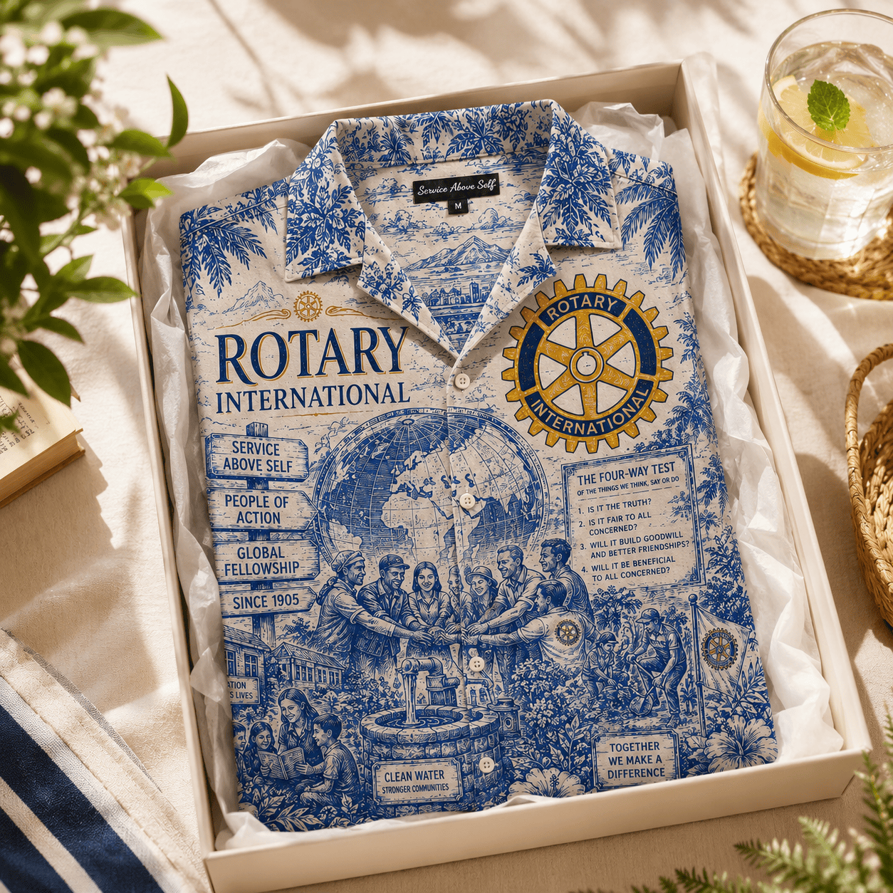 PREMIUM ROTI HAWAIIAN SHIRT LNTH