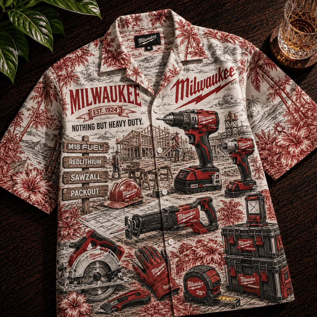 PREMIUM MWKE HAWAIIAN SHIRT LNTH