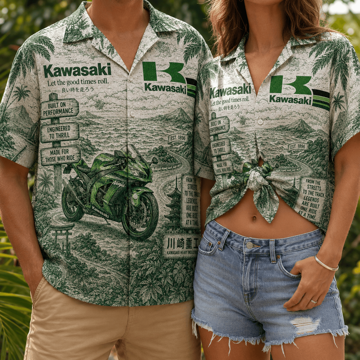 PREMIUM KWSK HAWAIIAN SHIRT LNTH