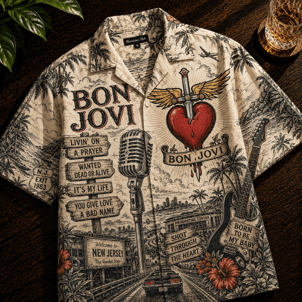 PREMIUM BJV HAWAIIAN SHIRT TTNL