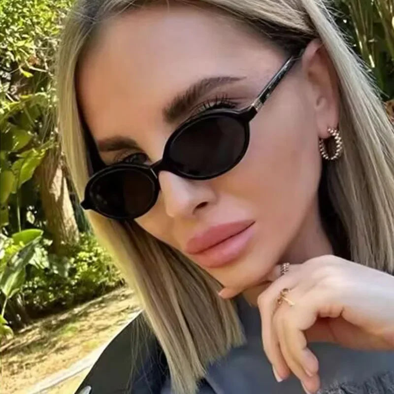 New Oval sunglasses For women Fashion Brand